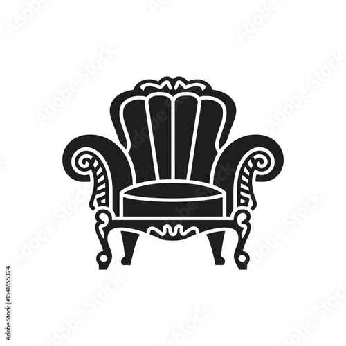 Elegant Armchair Icon