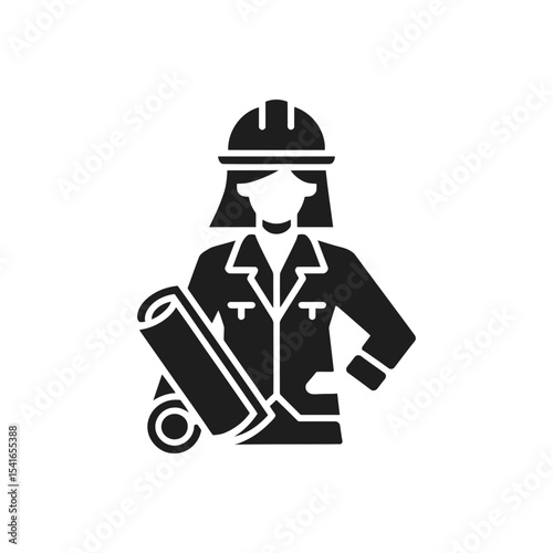 Female Engineer Icon