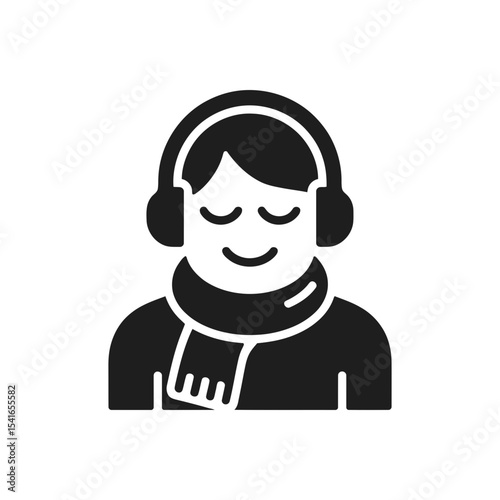 Person with Headphones Icon