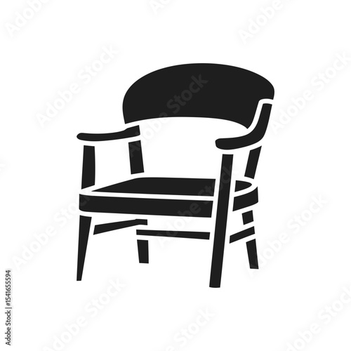 Wooden Armchair Icon