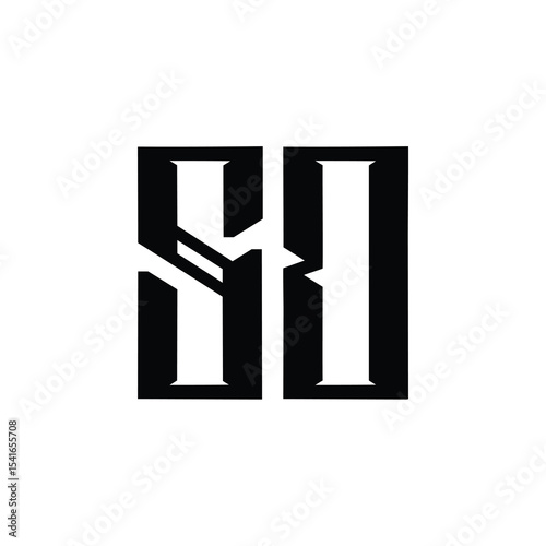 SD monogram logo design letter text name symbol monochrome logotype alphabet character simple logo