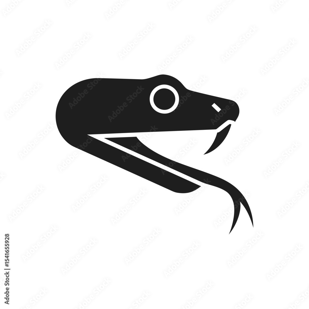 Fototapeta premium Snake Head Icon