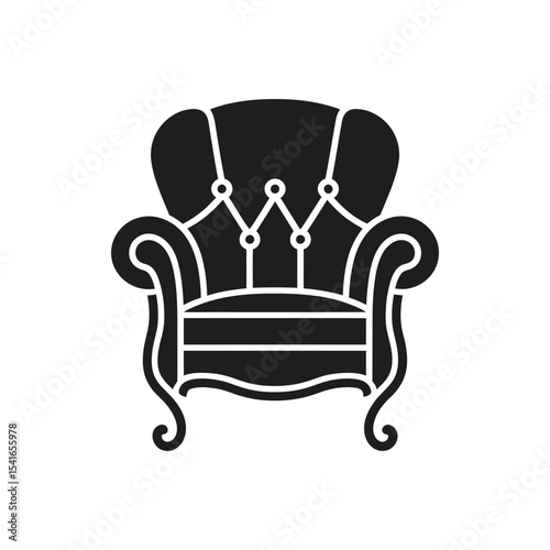 Stylish Armchair Icon