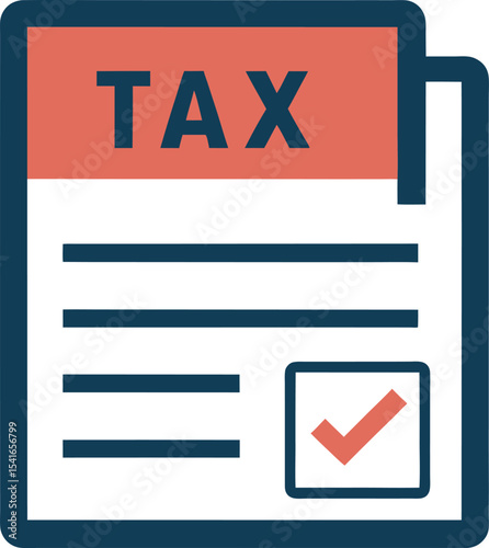 Tax document with dollar sign icon	