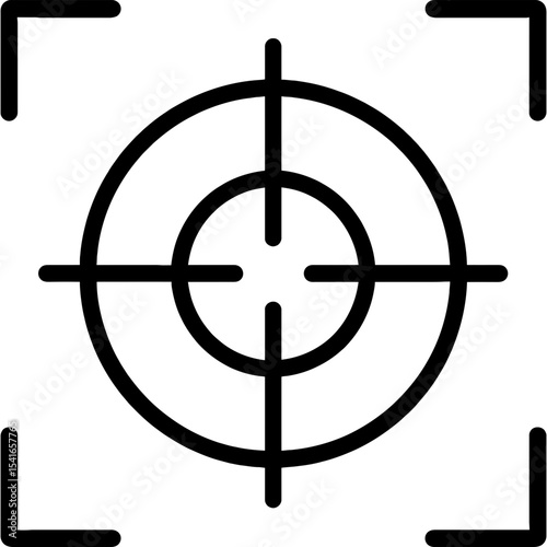 Vector icon of printing alignment indicators
