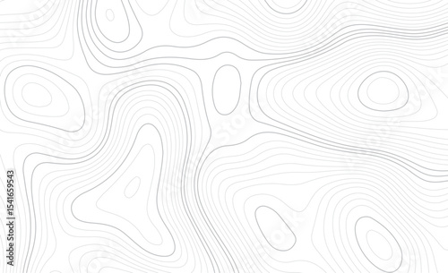 black white landscape background with wavy topography map design curve line map contour grid