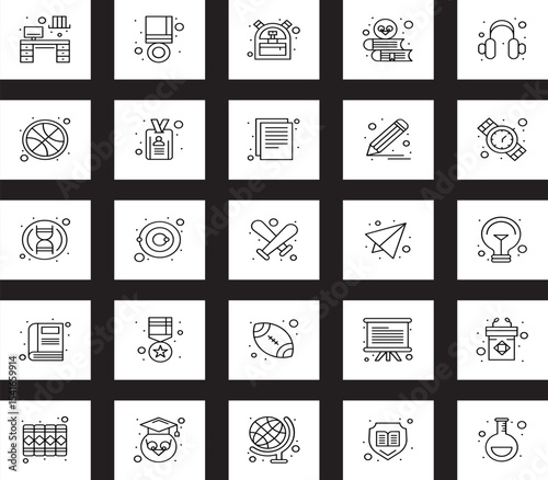 Healthy Lifestyle Vector Icon Set | Adjustable Line Weight | Fitness, nutrition, exercise, wellness, sleep, yoga, meditation, heart rate, gym, hiking, cycling, sports, health monitoring icons.Eps 10.