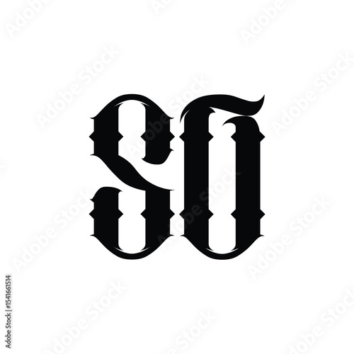 SD monogram logo design letter text name symbol monochrome logotype alphabet character simple logo