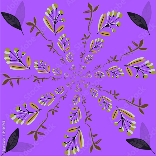 Textile repeat pattern artwork.