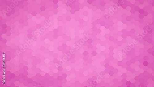 Pink simple abstract hexagon background, geometric animation