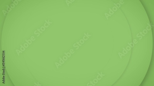 Green simple abstract pulsating circles background, geometric animation