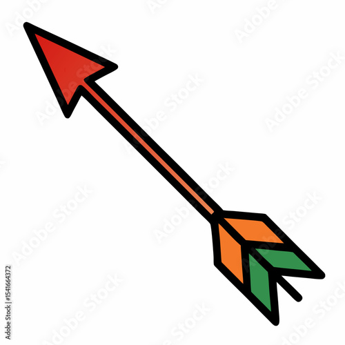Colorful arrow icon design element