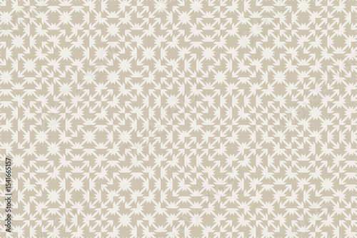 Monochrome technology background, neutral earthy colors, abstract geometric bg with random placed design elements, seamless vector pattern intricate chaotic connected shapes grid