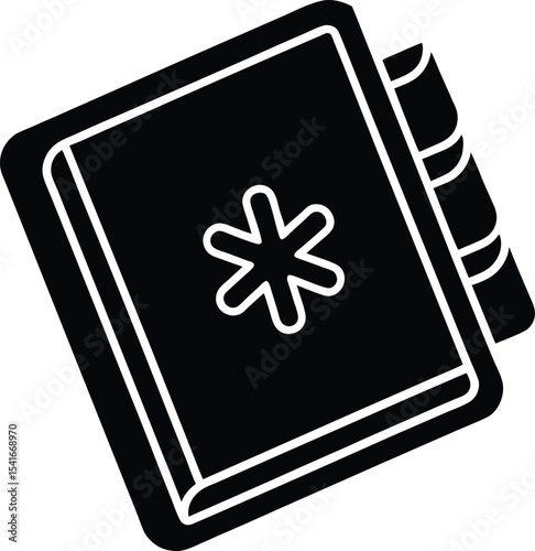 Cold Address Book Icon Outline Vector Illustration