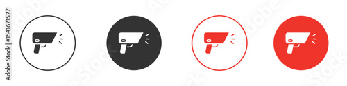 Barcode scanner icon Logos. Flat Vector Icon Design Template