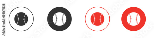 Baseball icon Logos. Flat Vector Icon Design Template