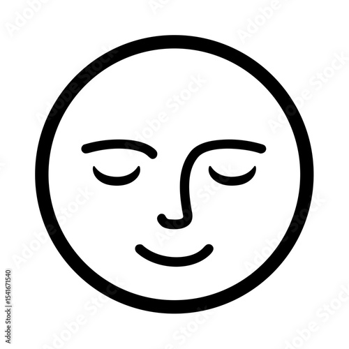Full Moon with Face