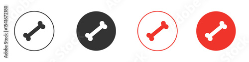 Bone icon Logos. Flat Vector Icon Design Template
