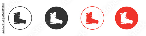 Boot icon Logos. Flat Vector Icon Design Template