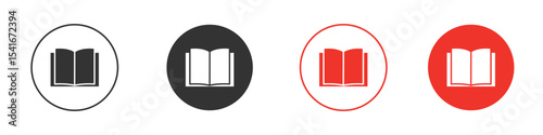 Book icon Logos. Flat Vector Icon Design Template