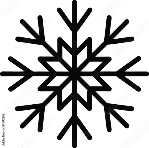 Hoarfrost Icon Outline Vector Illustration