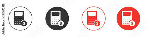 Budget icon Logos. Flat Vector Icon Design Template