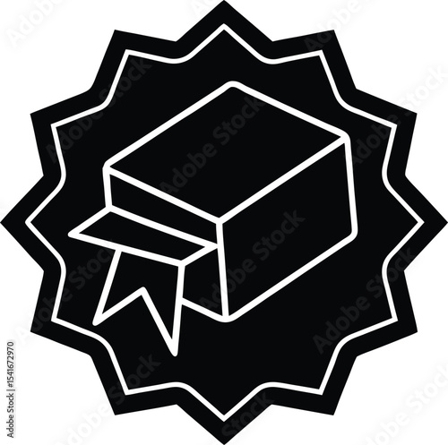 Ice Diploma Icon Outline Vector Illustration