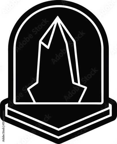 Ice Milestone Icon Outline Vector Illustration