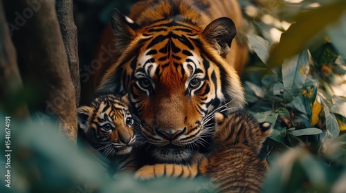 tiger on the rock