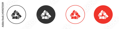 Collaboration icon Logos. Flat Vector Icon Design Template