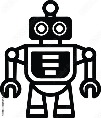 Robotics Icon Outline Vector Illustration