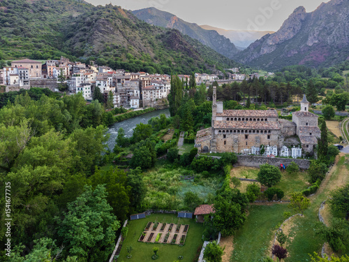 Romanesque Monastery of Santa María, 11th Century, Gerri de la Sal, Pallars Sobirá, Lleida, Catalonia, Spain