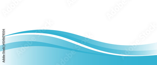 Blue and white business wave banner background. vector eps10.