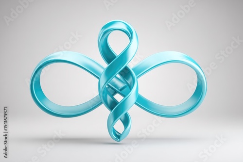 Floating Nurse Symbol Represented by an Abstract Design Emphasizing Care and Compassion in Healthcare