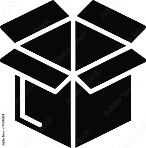 Unboxing Icon Outline Vector Illustration