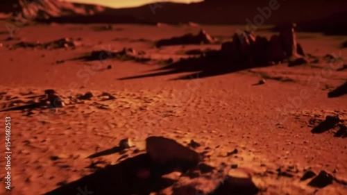 Red Martian landscape