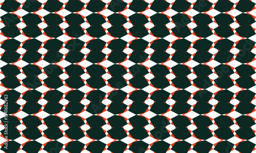 black and red pattern, two tone beads curtain repeat pattern, replete image, design for fabric printing, vertical column string, diamond
