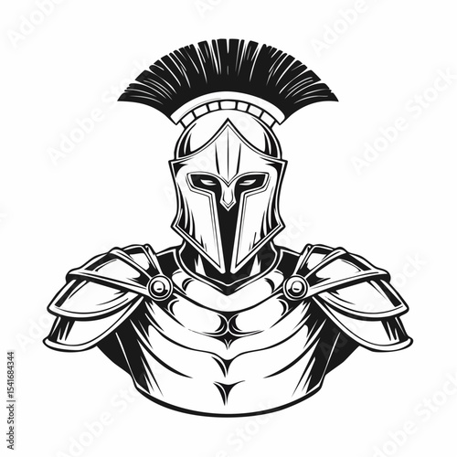 Spartan Gladiator Image. Gladiator Ready Stock Illustrations on white background.