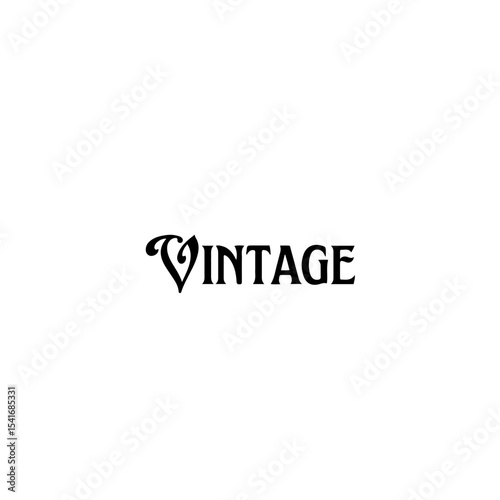 Retro Vintage Typography Text Design.
