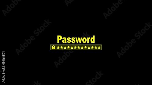 Password cyber security identity theft and cloud network system application information privacy internet online protection.