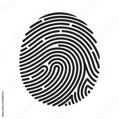  "Digital Identity: The Power of a Fingerprint"vector