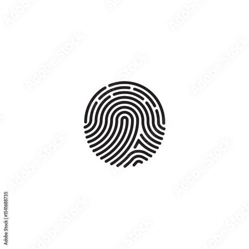  "Digital Identity: The Power of a Fingerprint"vector