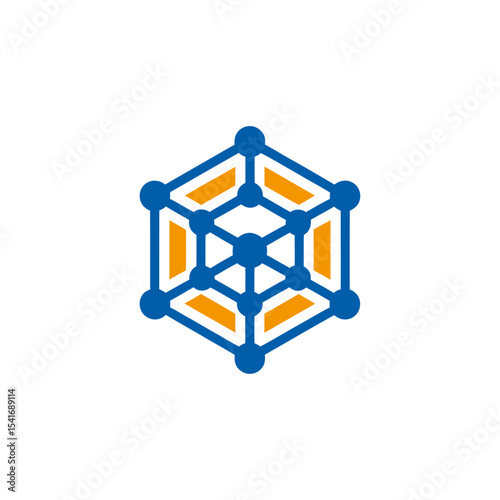 Hexagonal Cube Network Logo