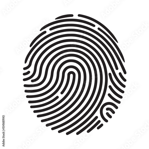  "Digital Identity: The Power of a Fingerprint"vector