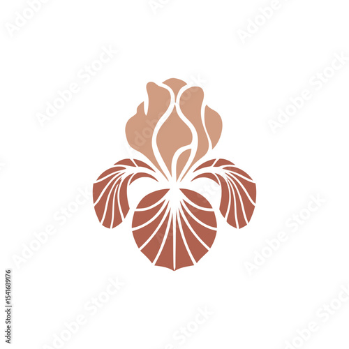 Elegant Iris Flower Logo