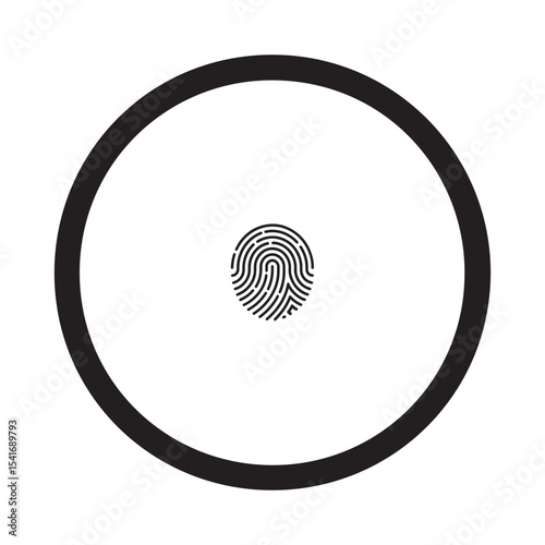  "Digital Identity: The Power of a Fingerprint"vector