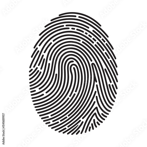  "Digital Identity: The Power of a Fingerprint"vector