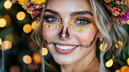 A beautiful smiling woman with 