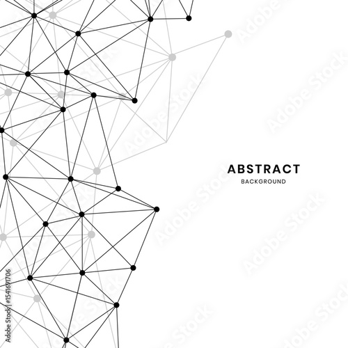 White neural texture abstract vector