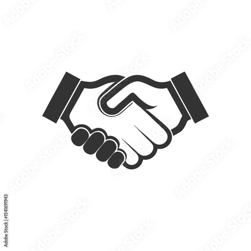 handshake vector format with white background.